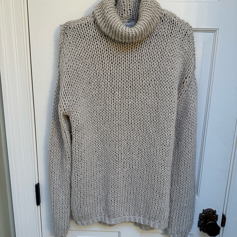 Lovers + Friends Cream Turtleneck Sweater
